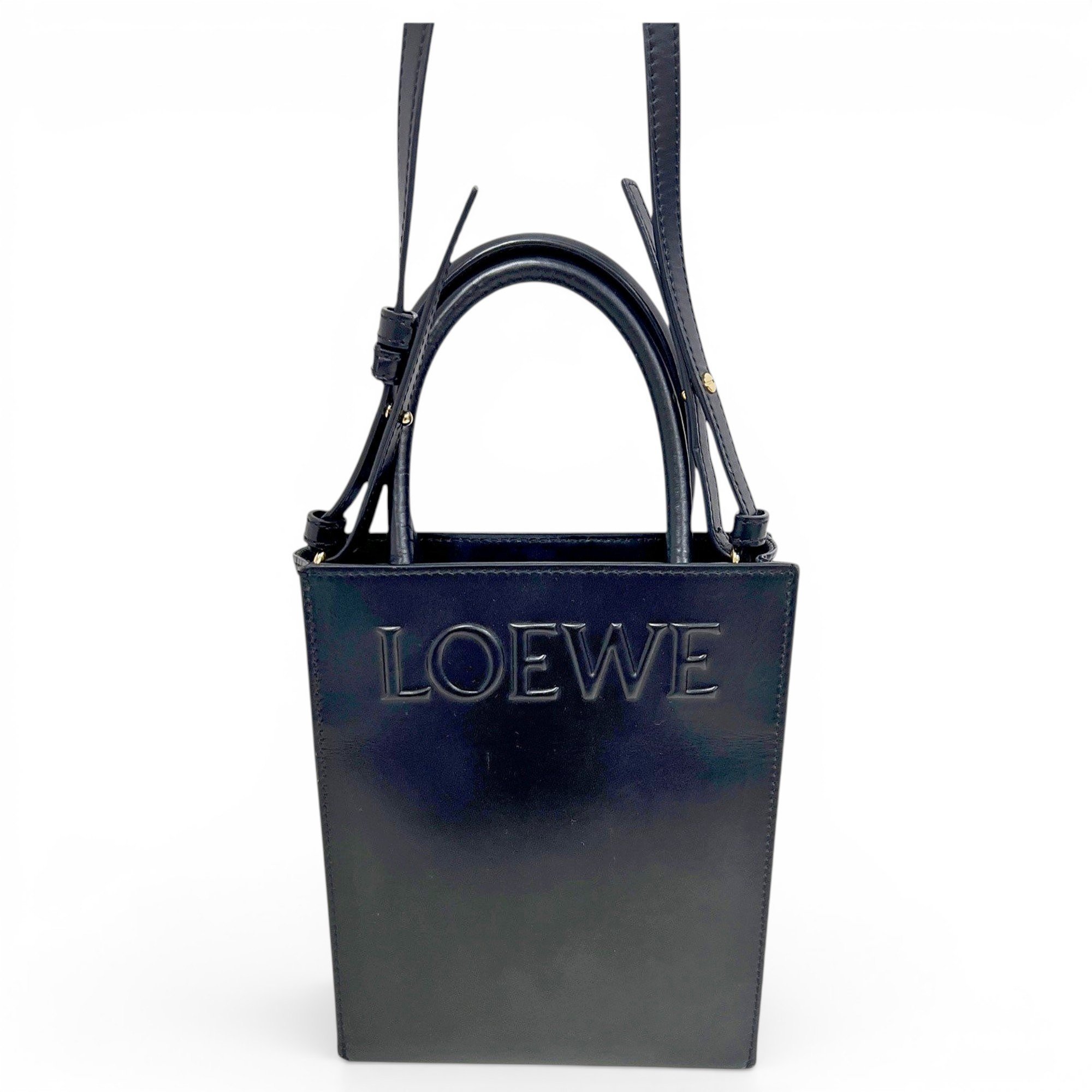 A5 leather crossbody bag