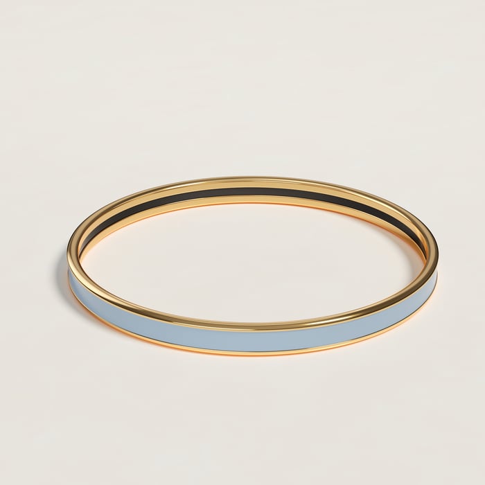 Bleu Ciel Uni Bangle