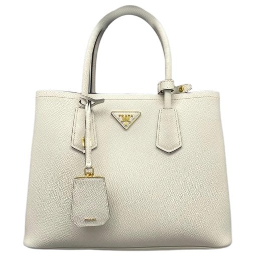 Double leather tote