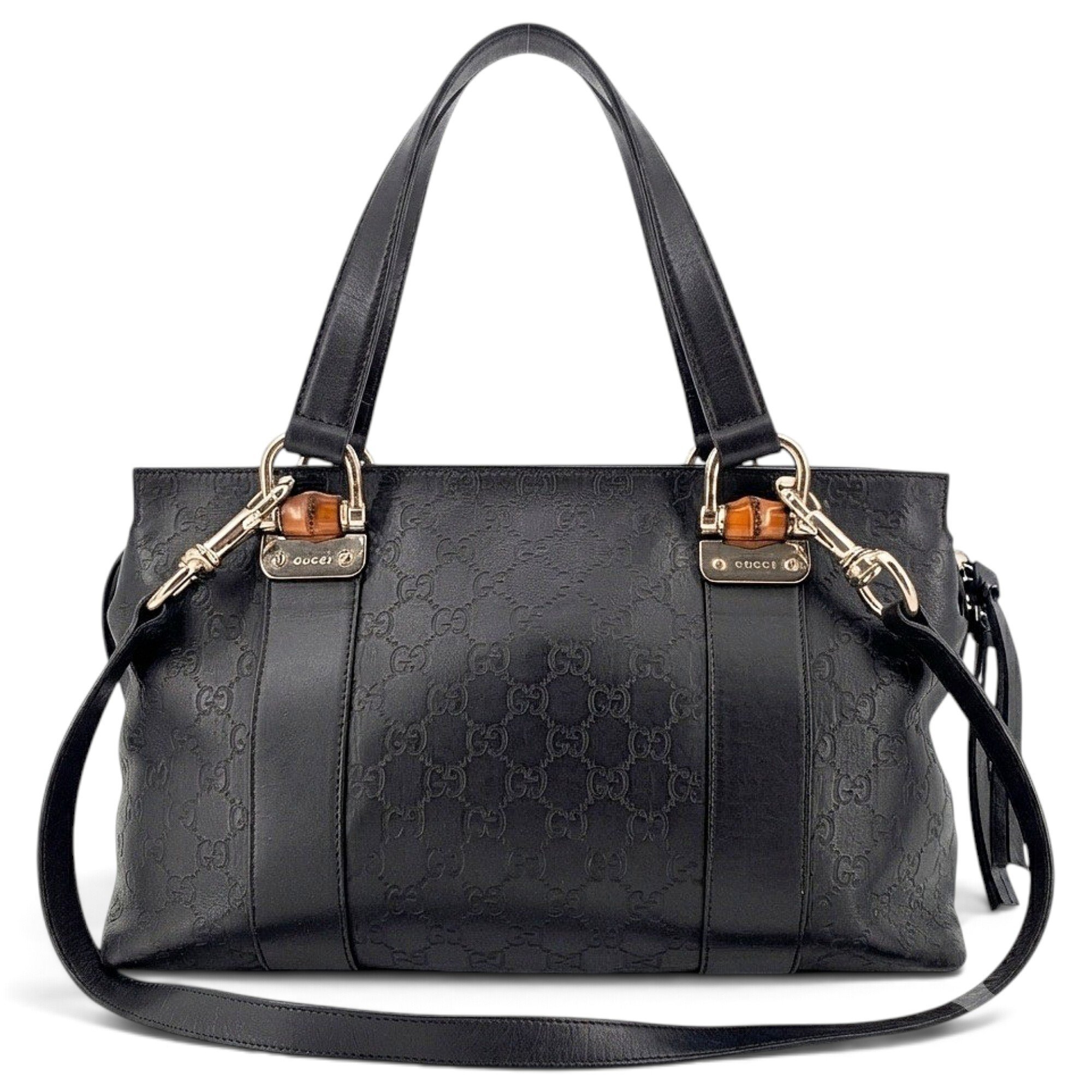 Bamboo leather tote
