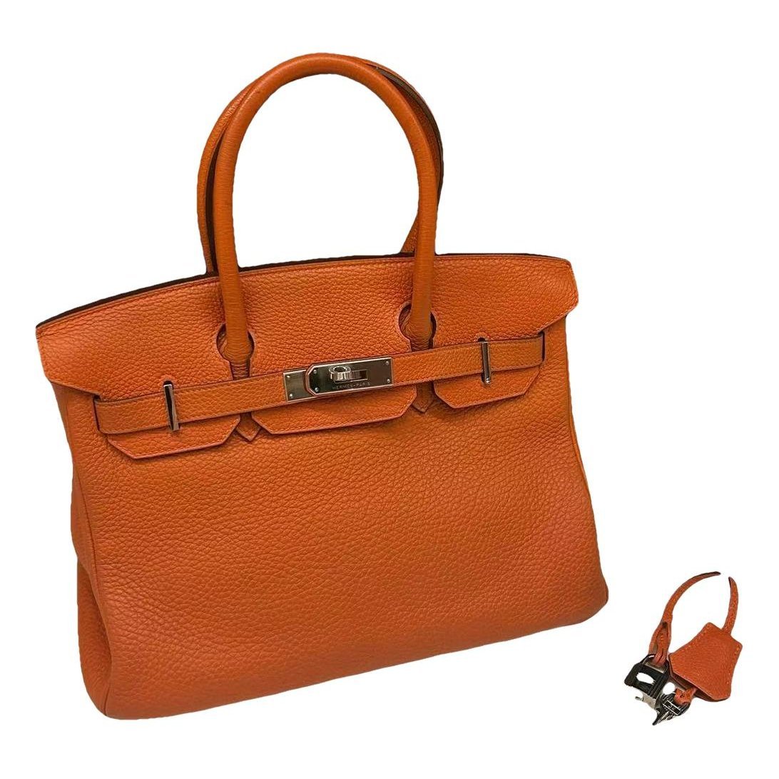 Birkin 30 leather handbag