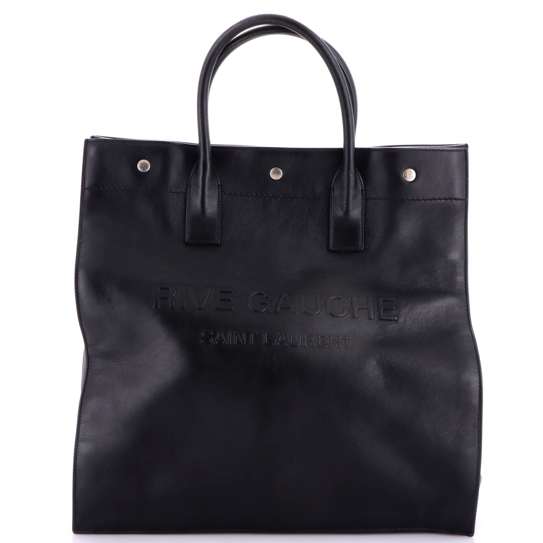 Rive Gauche Shopper Tote Leather Tall