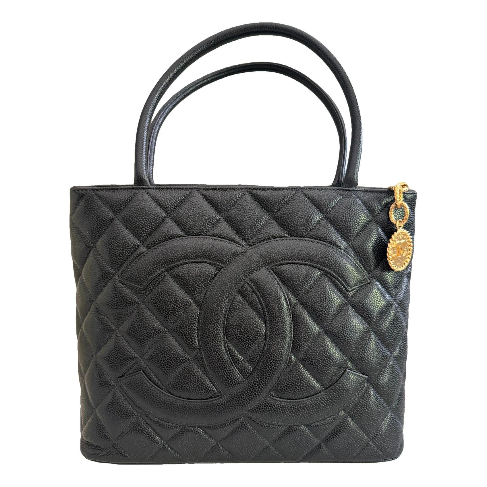 Médaillon leather tote