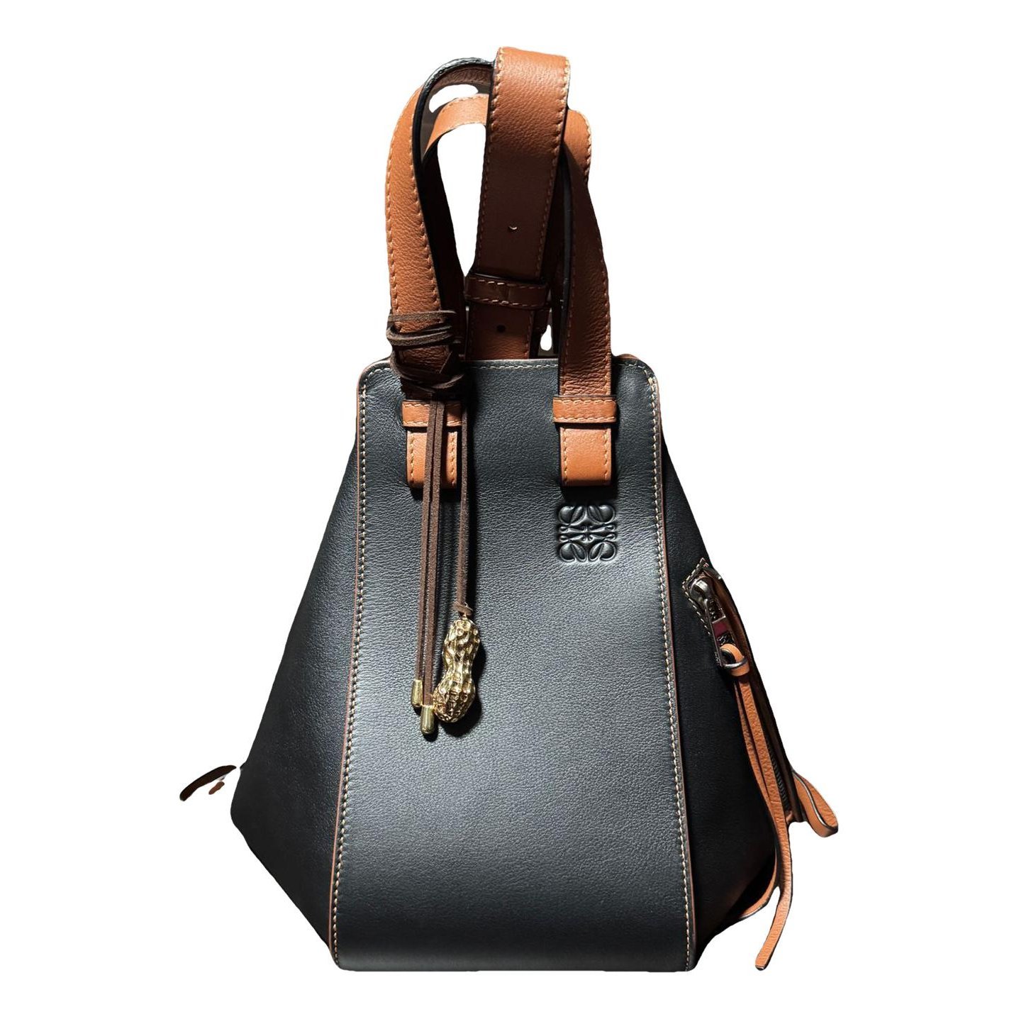 Hammock leather handbag