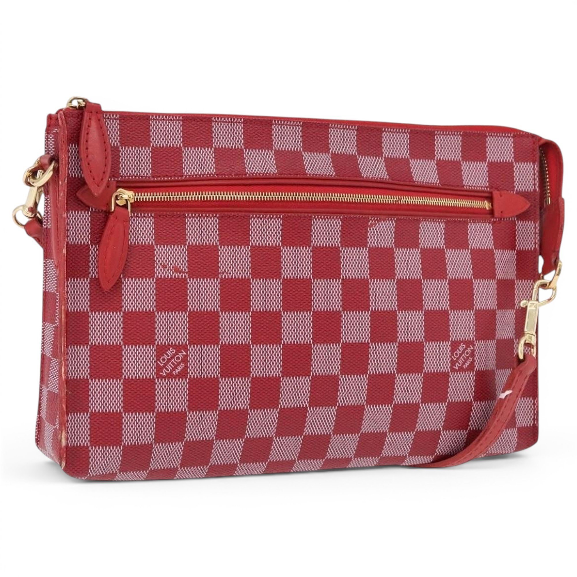 Leather clutch bag