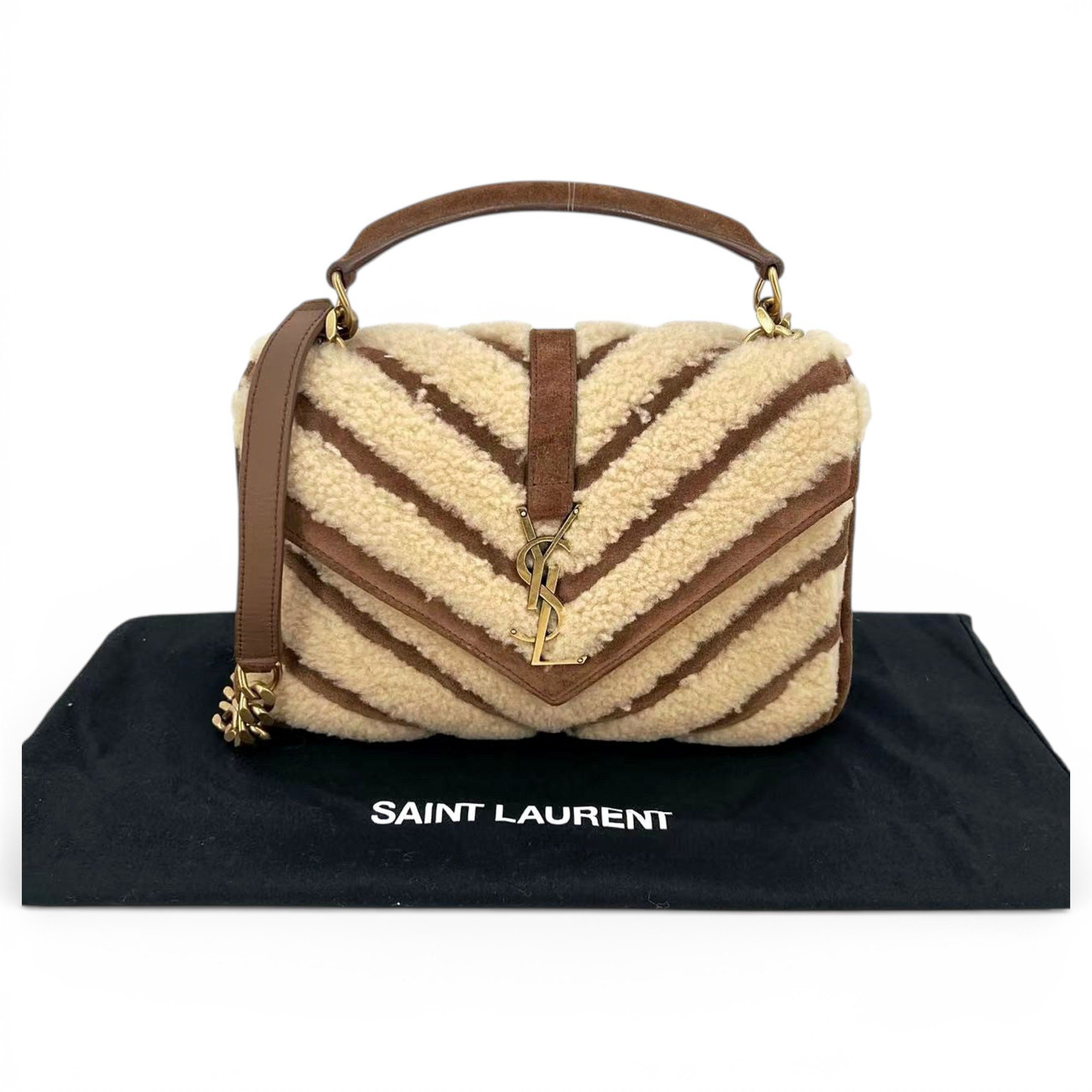 Collége monogramme leather handbag
