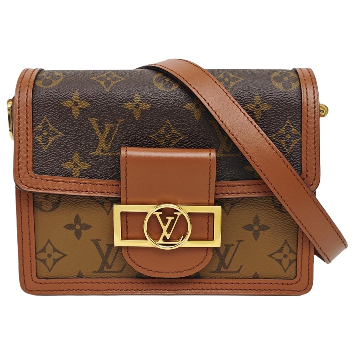 Dauphine leather handbag