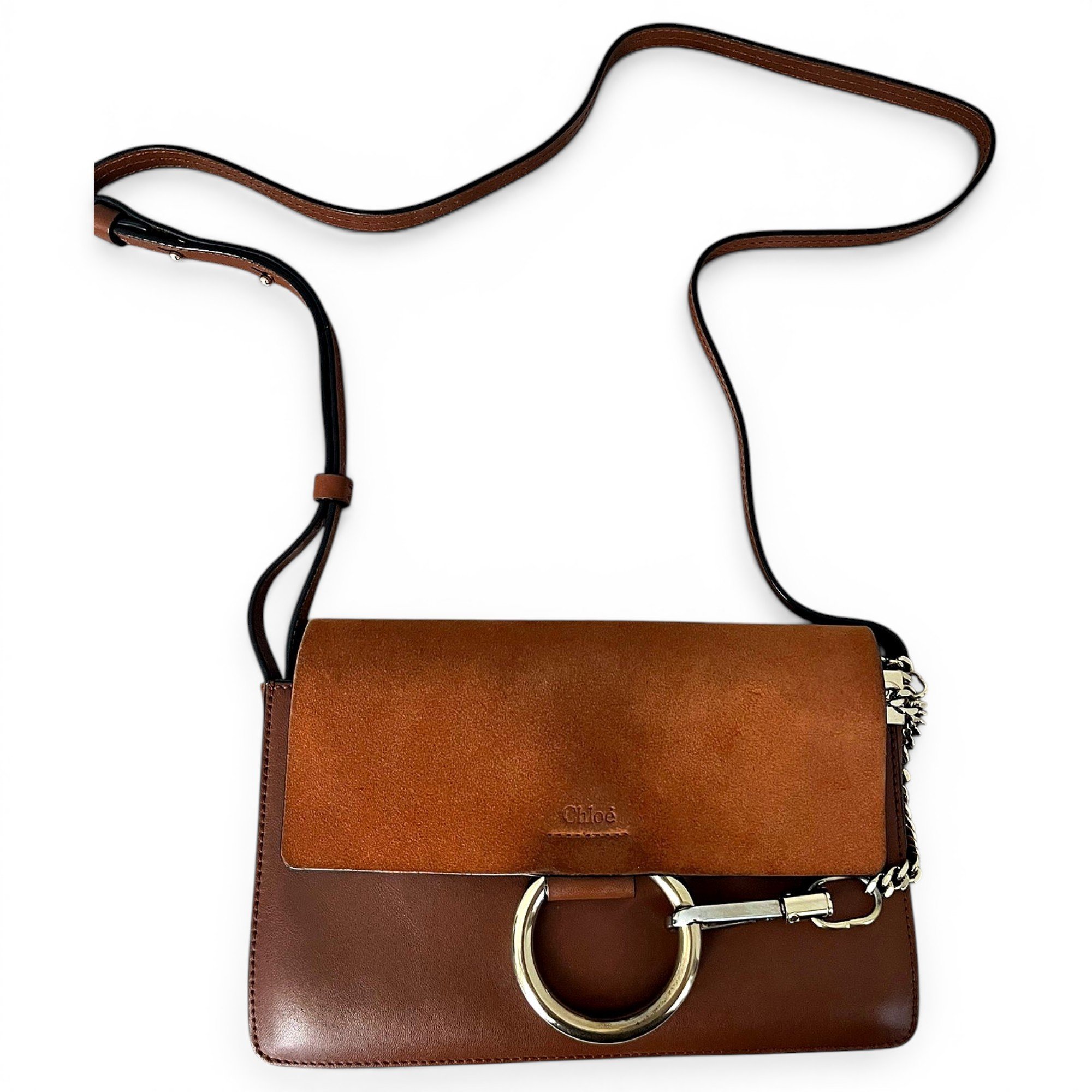 Faye leather crossbody bag