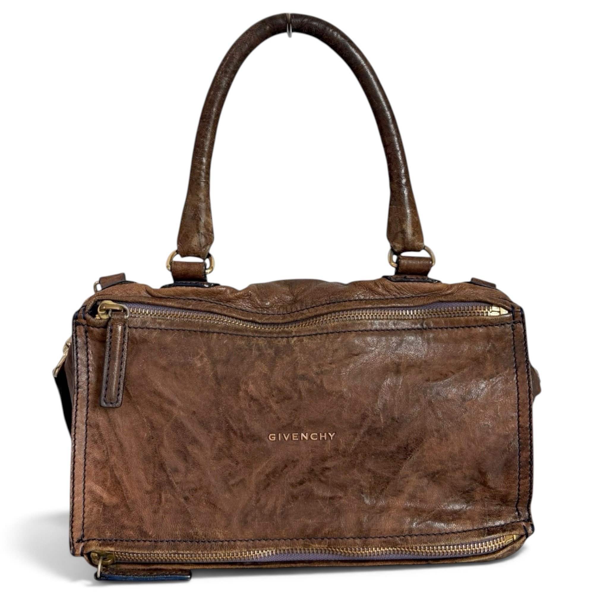 Pandora leather satchel