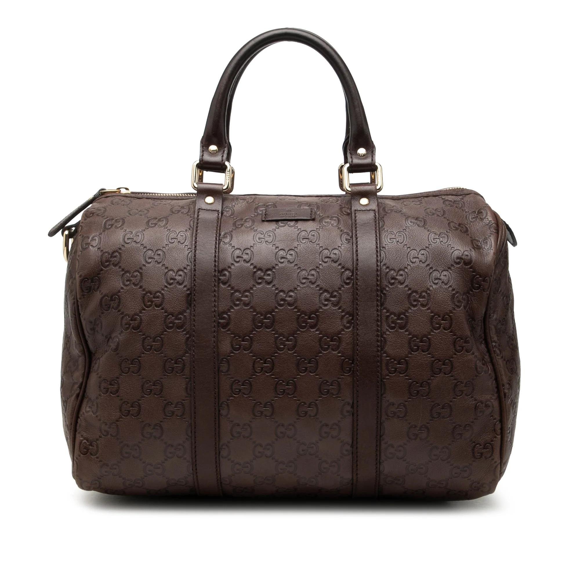 Boston leather handbag