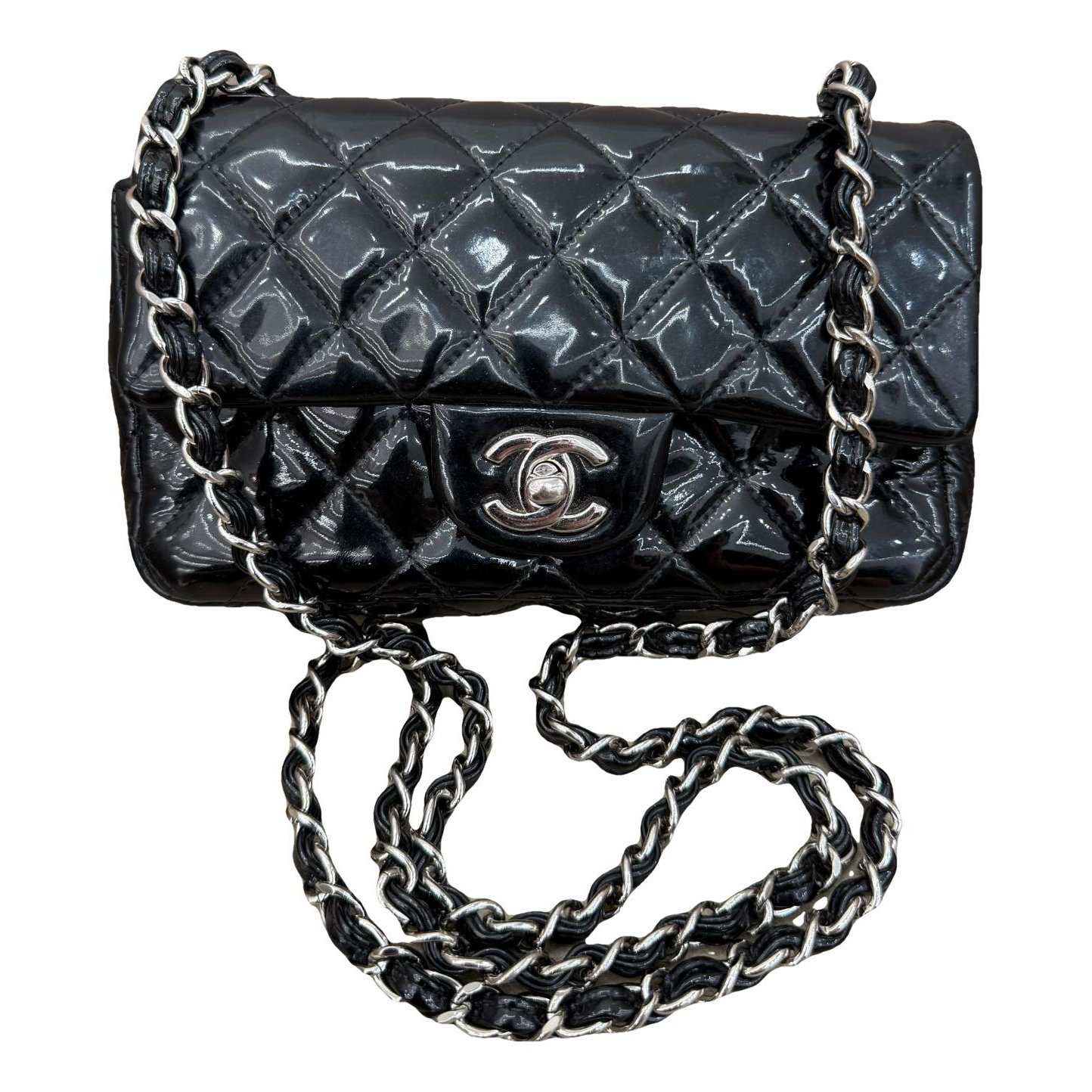 Timeless/Classique patent leather handbag