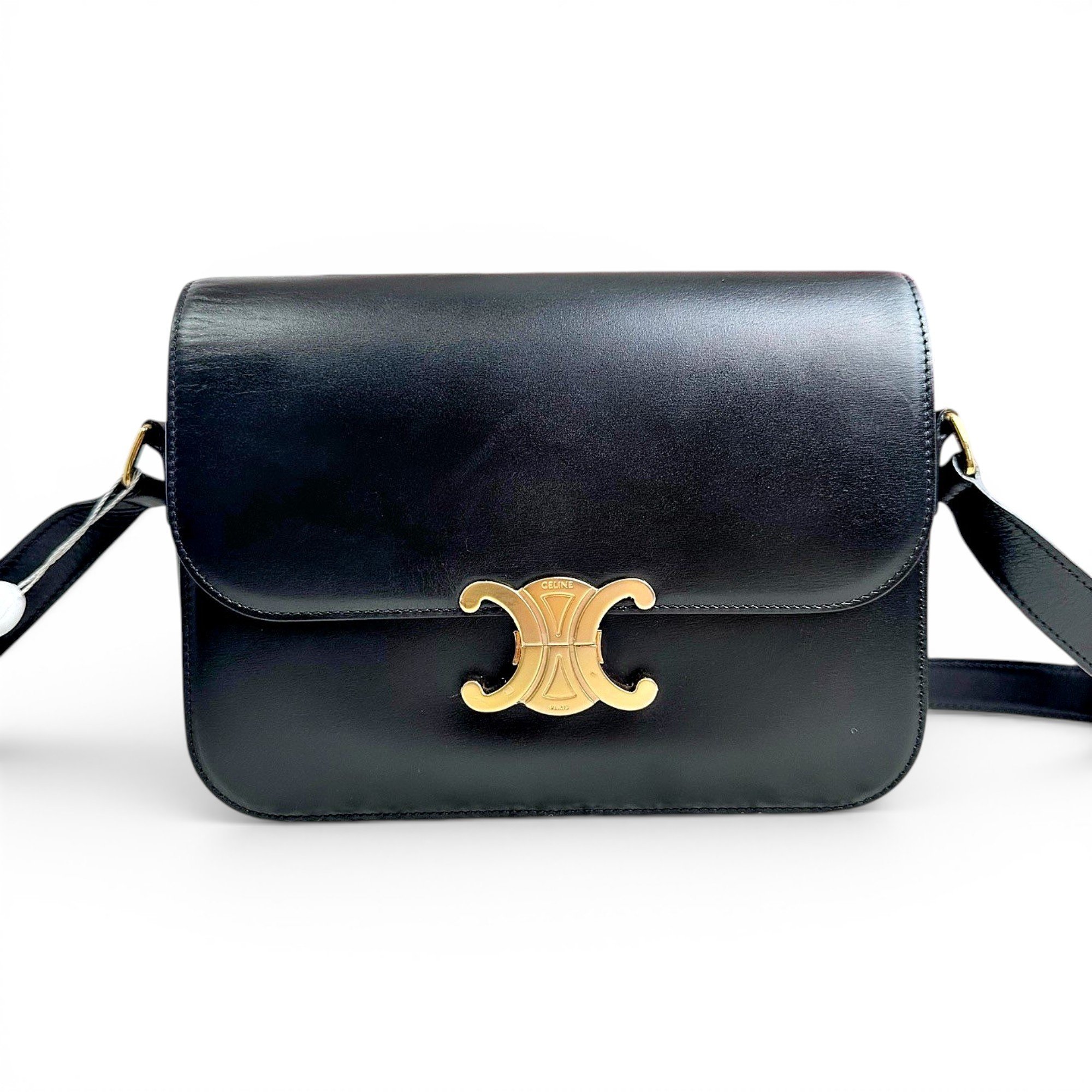 Triomphe leather handbag