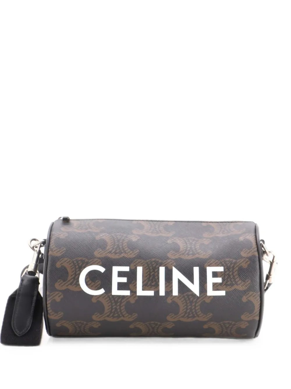 Logo Cylinder Bag Triomphe Coated Canva crossbody bag