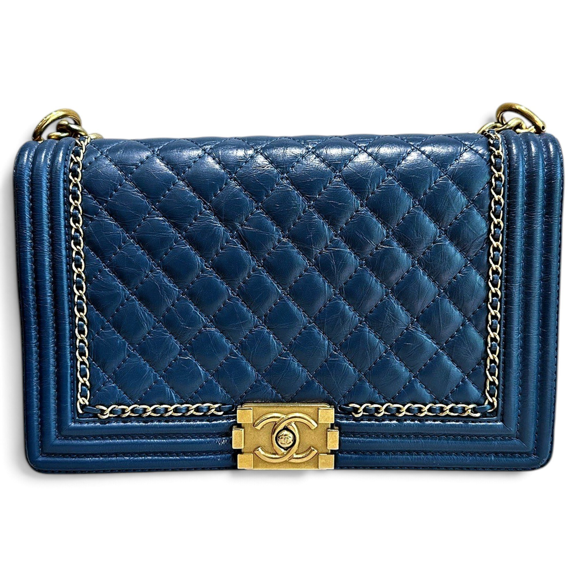Boy leather crossbody bag