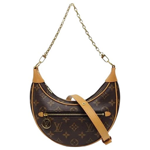 Loop leather crossbody bag