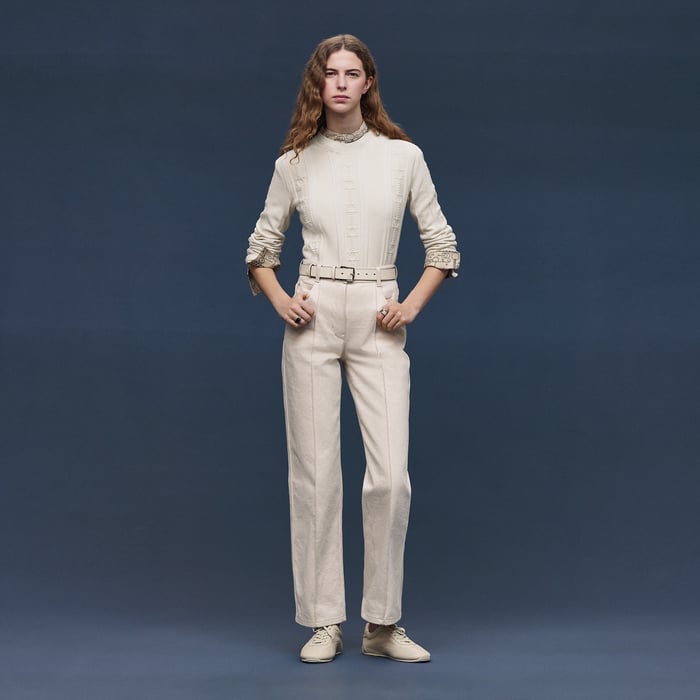 Blanc Naturel Long-sleeve Sweater