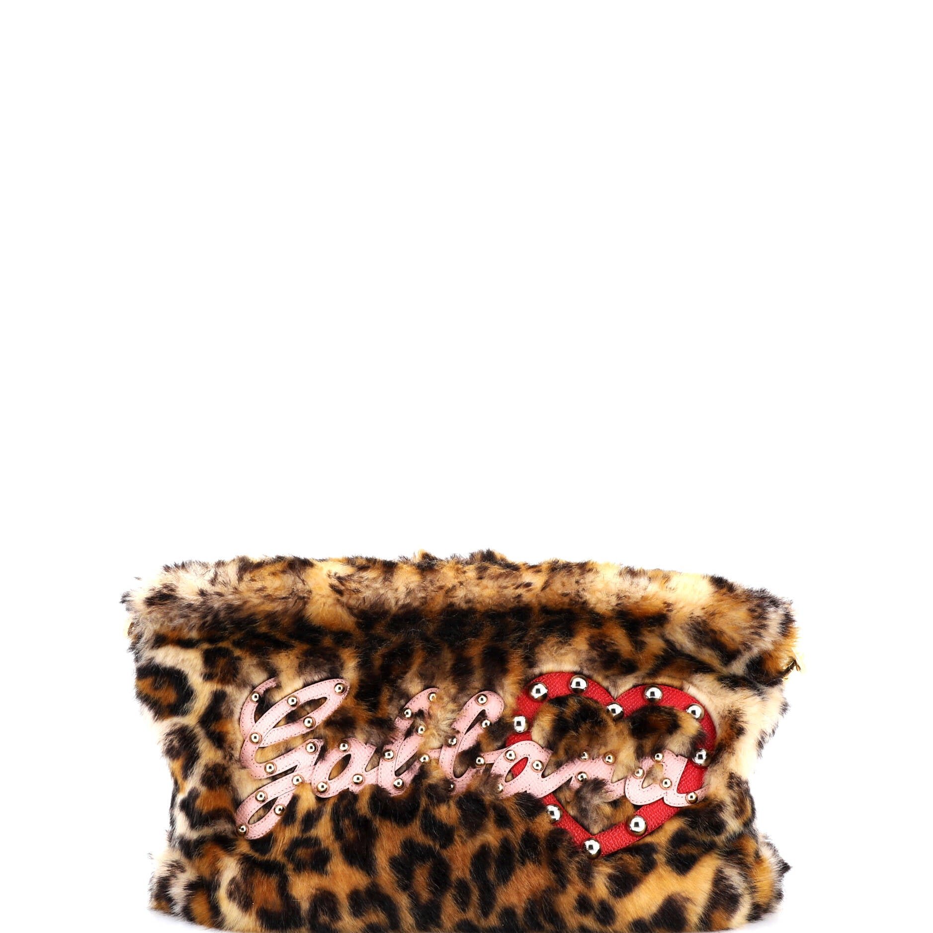 Dolce &amp; Gabbana Cleo Crossbody Bag Embellished Faux Fur