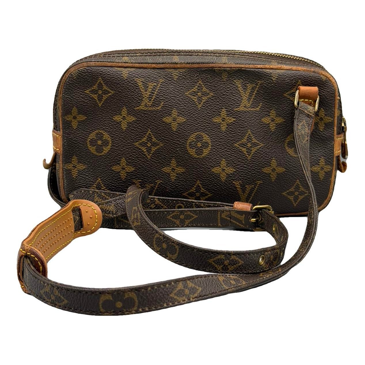 Marly vintage leather clutch bag