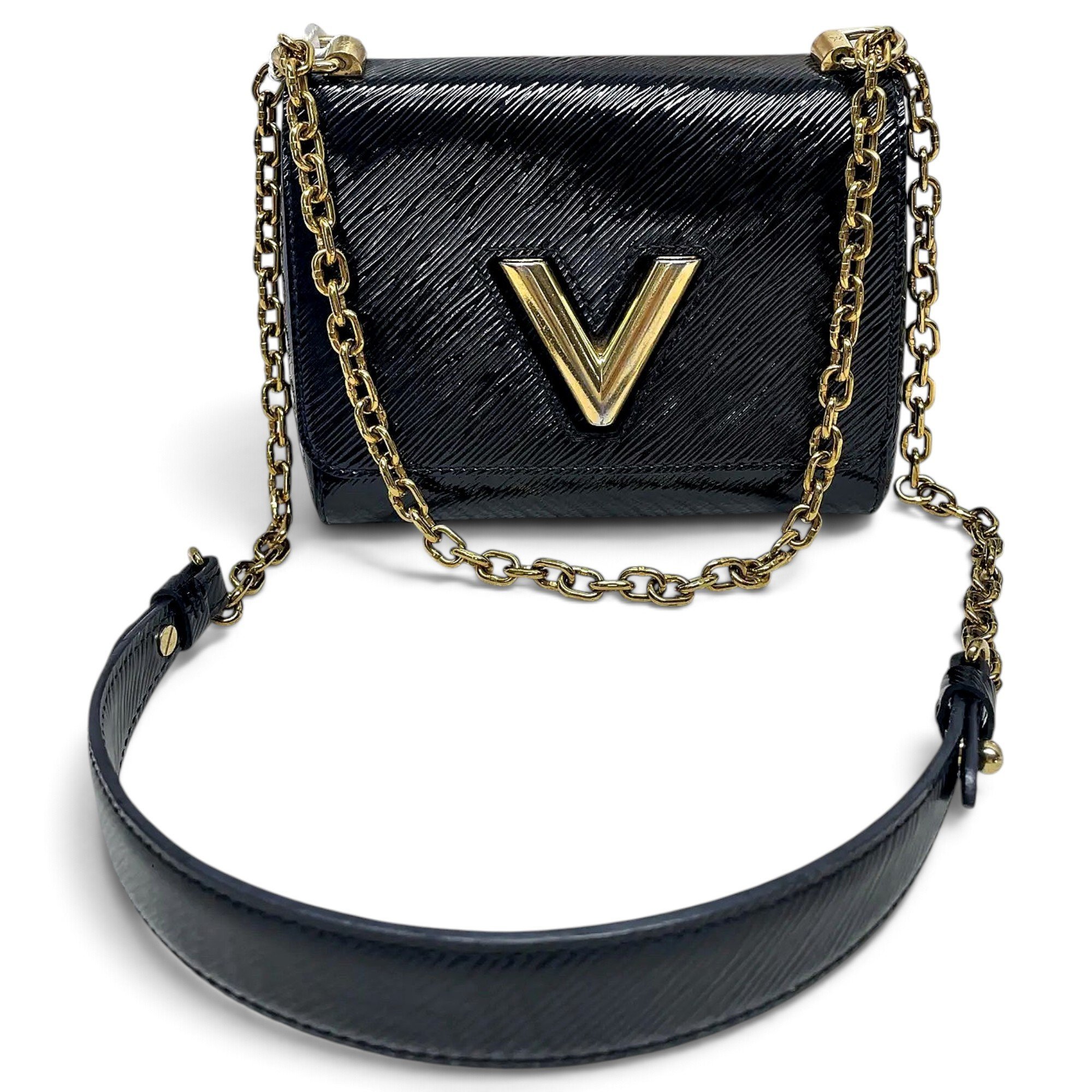 Twist leather crossbody bag
