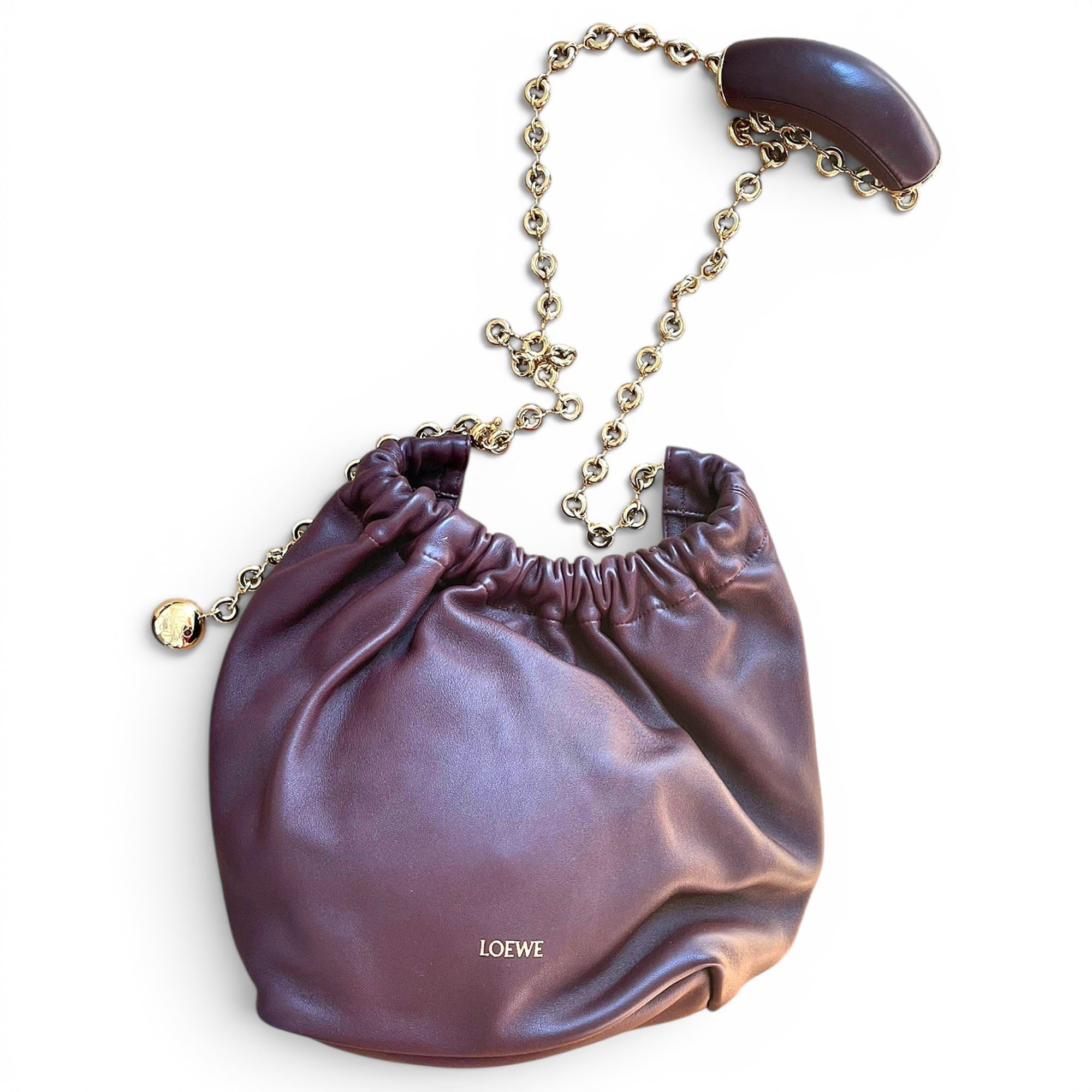 Squeeze leather handbag