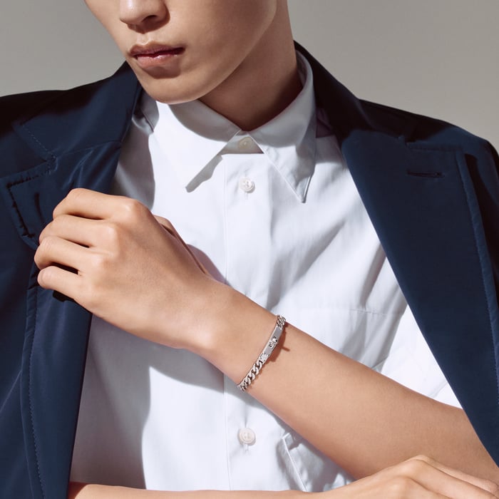 Sans Coloris Kelly Gourmette Bracelet, Very Small Model