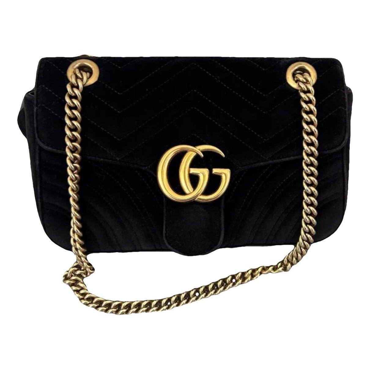 GG Marmont Flap velvet crossbody bag