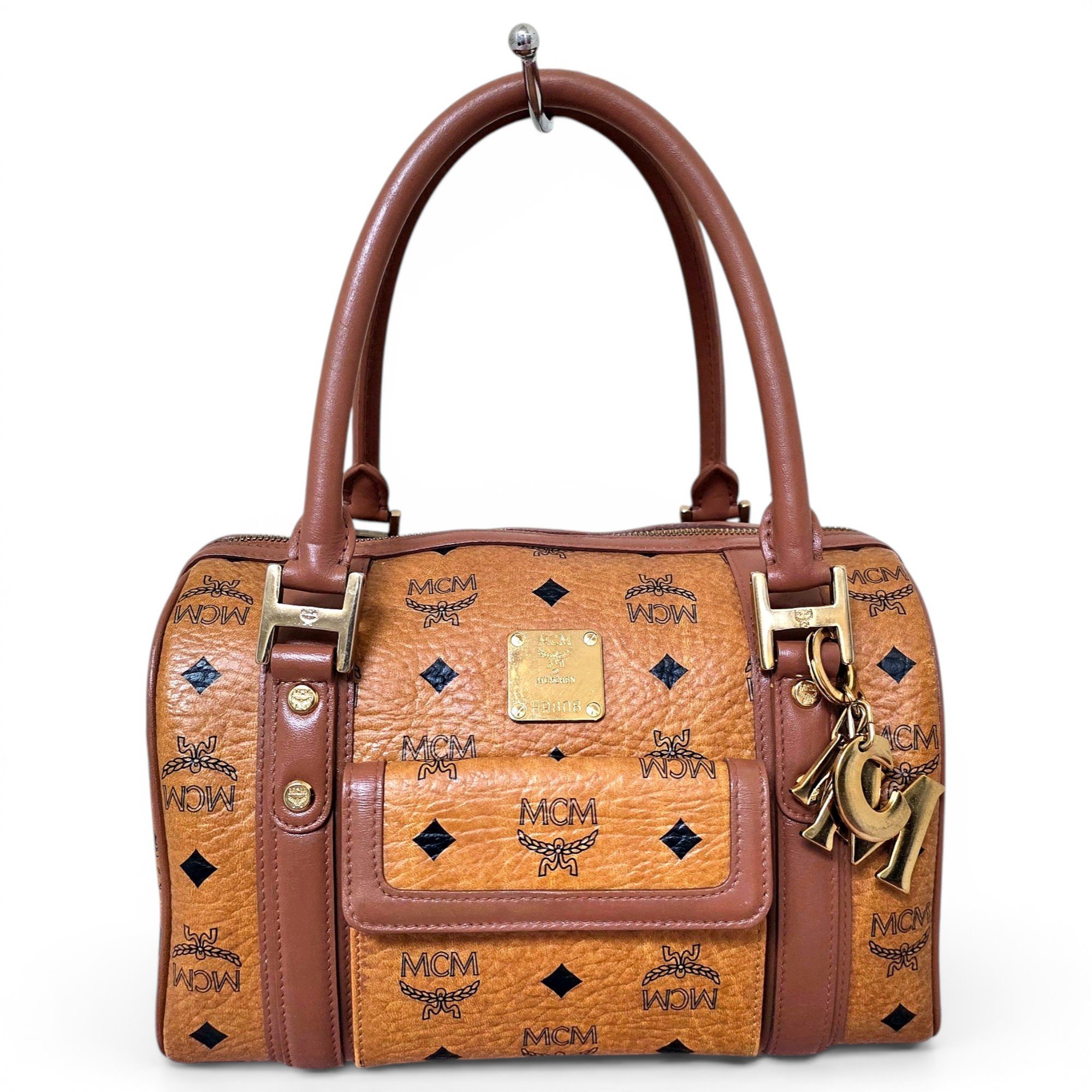 Boston leather satchel