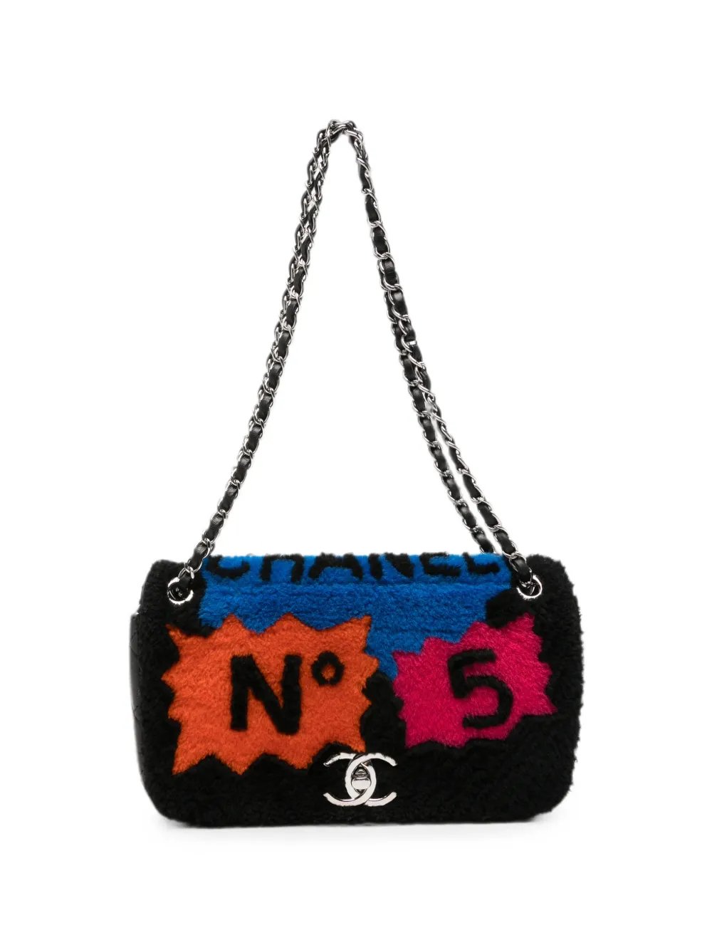 Supermarket logo-plaque shoulder bag