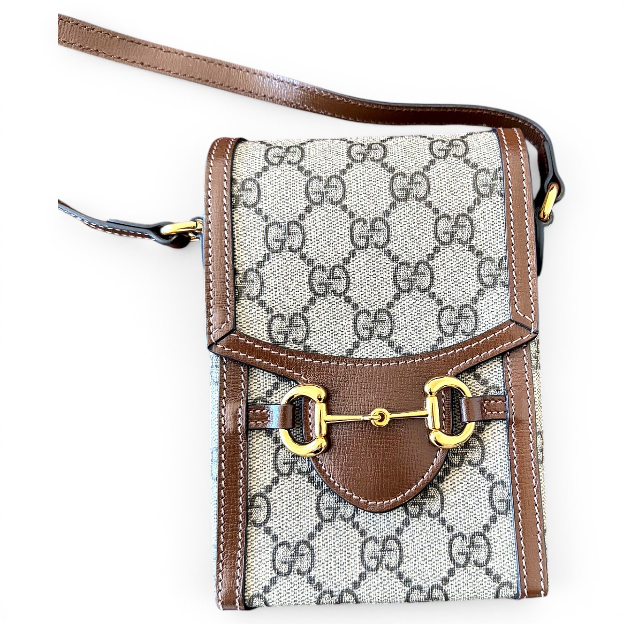 Horsebit 1955 Vertical leather crossbody bag