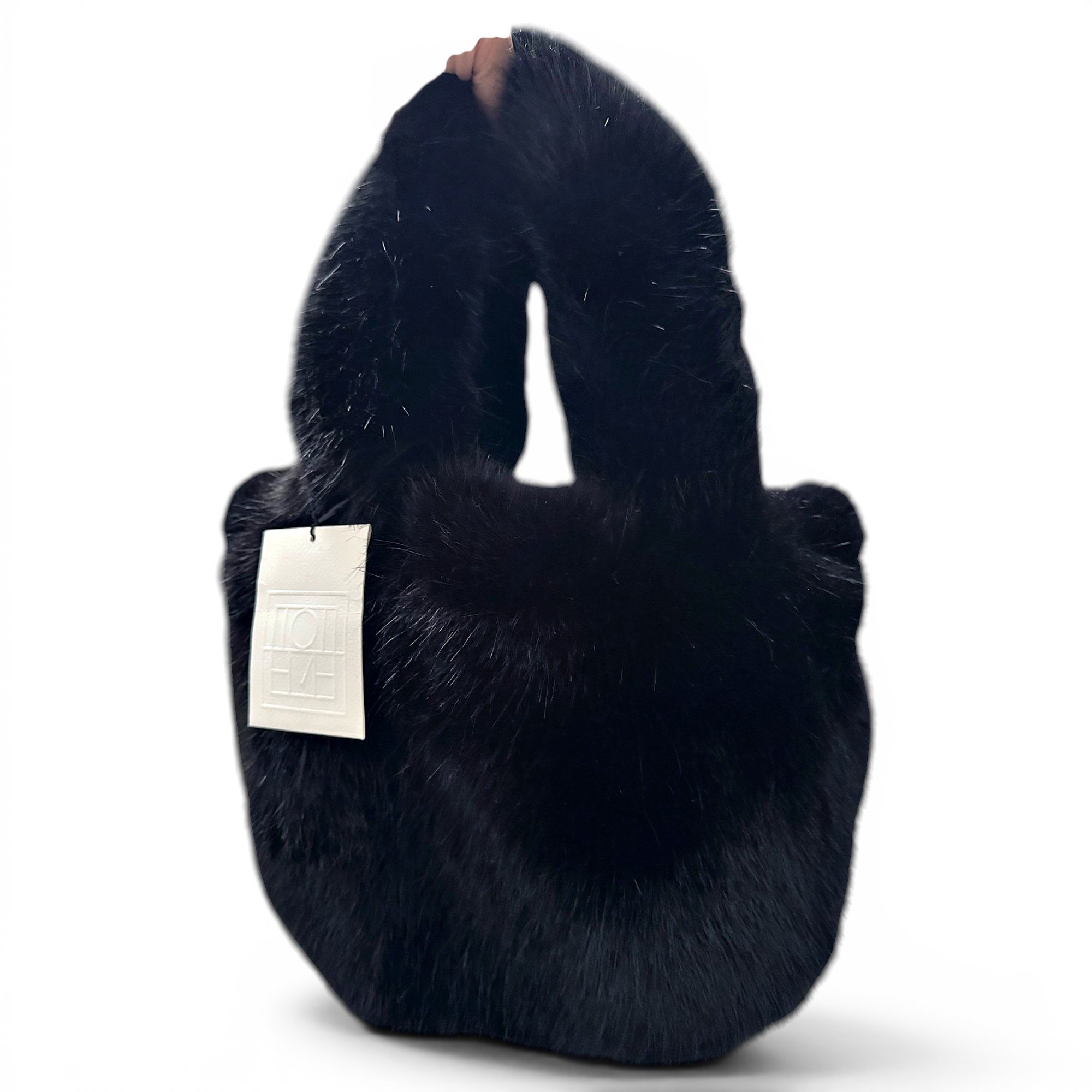 Faux fur handbag