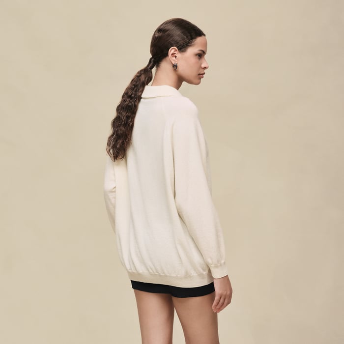 Blanc Naturel Wide Sweater