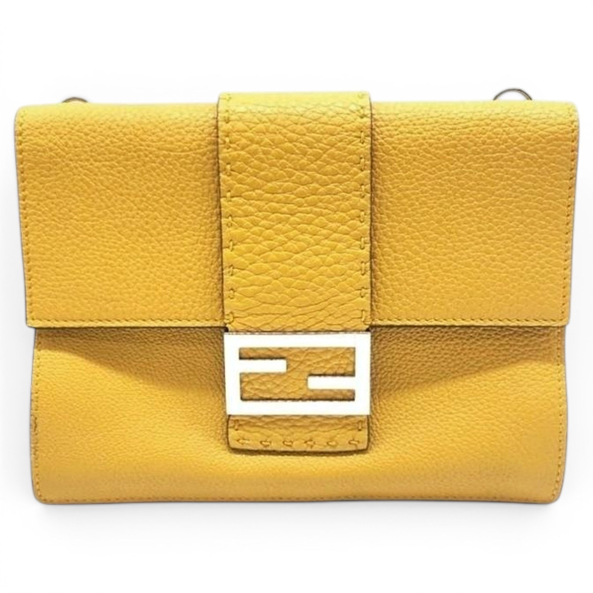 Baguette leather handbag