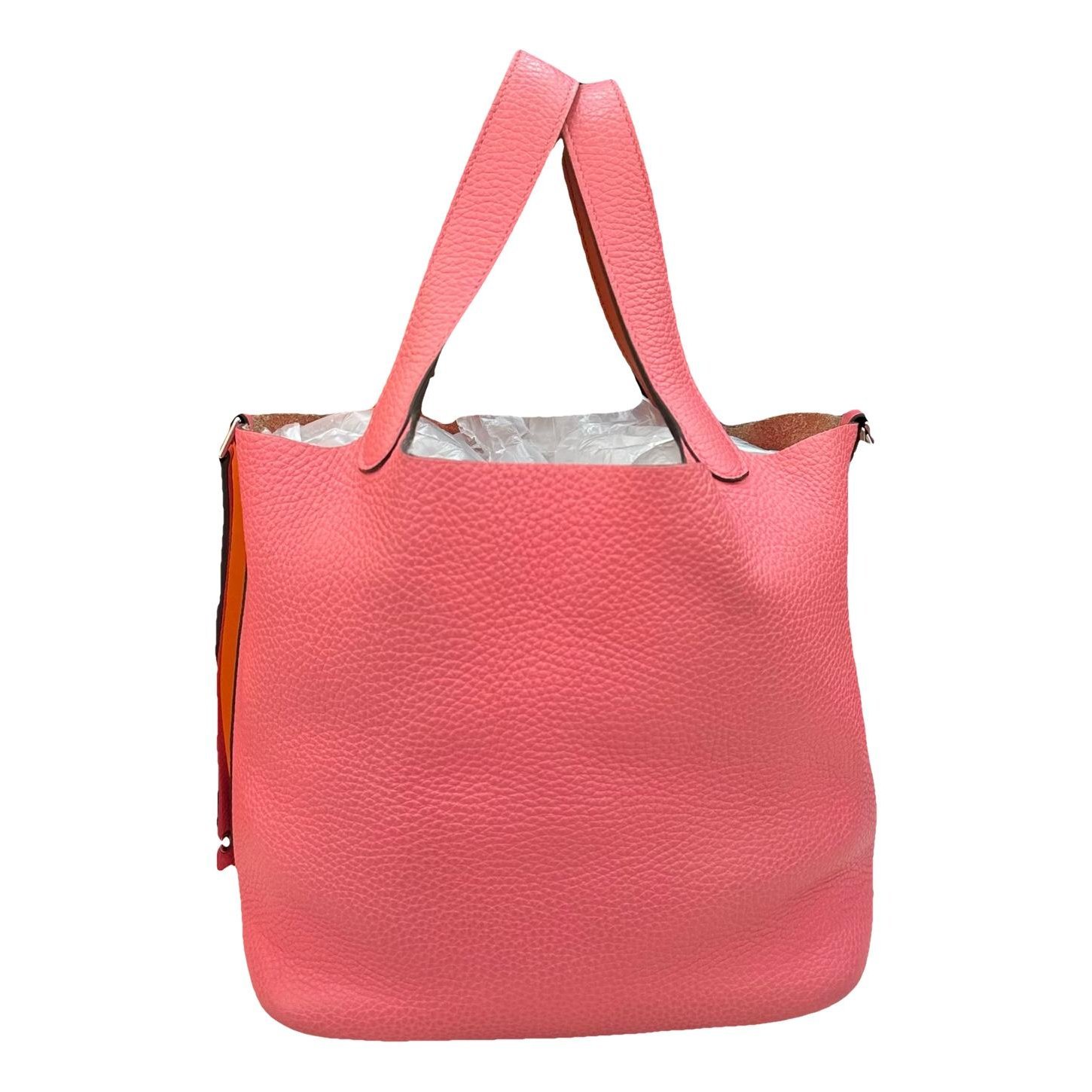 Picotin leather tote
