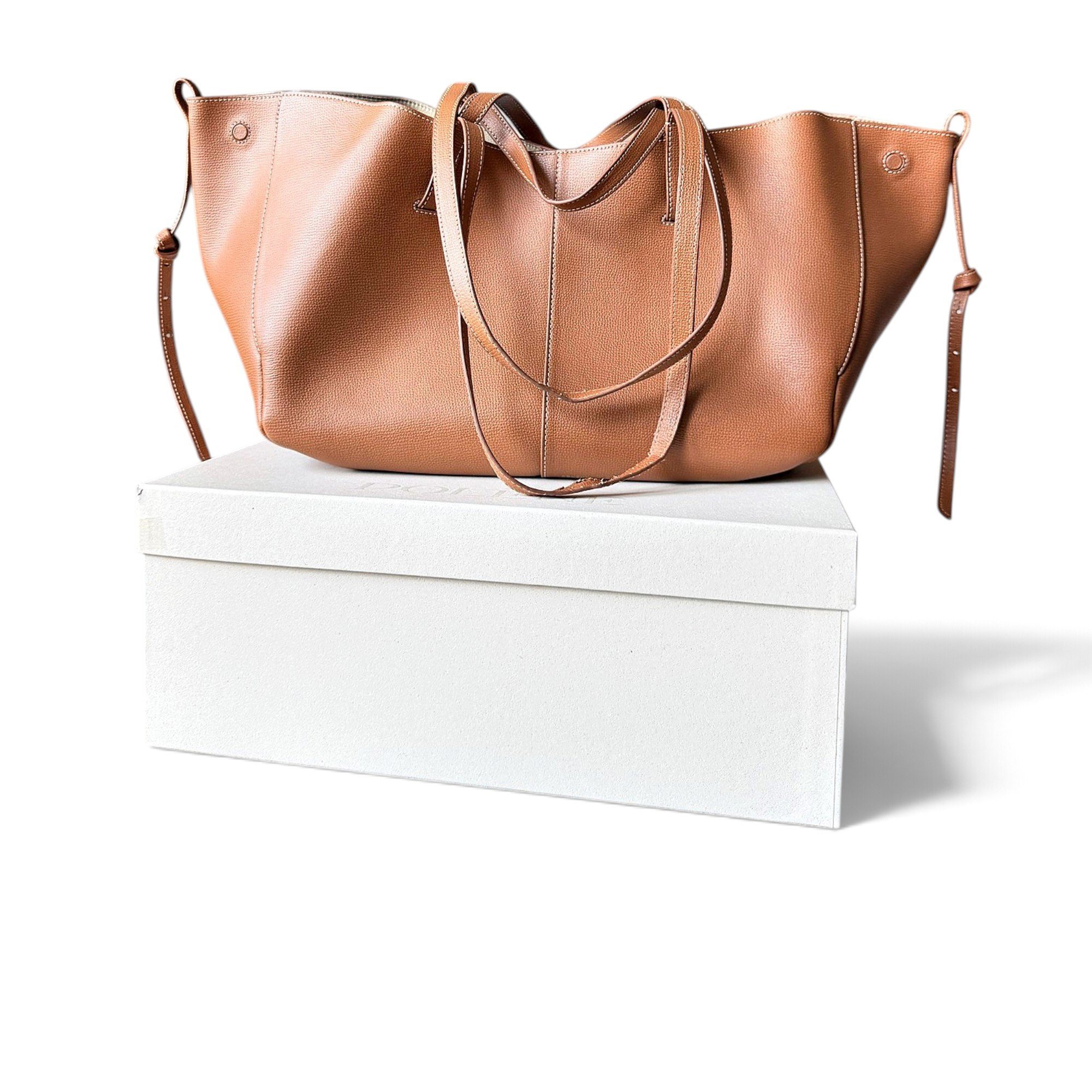 Leather tote