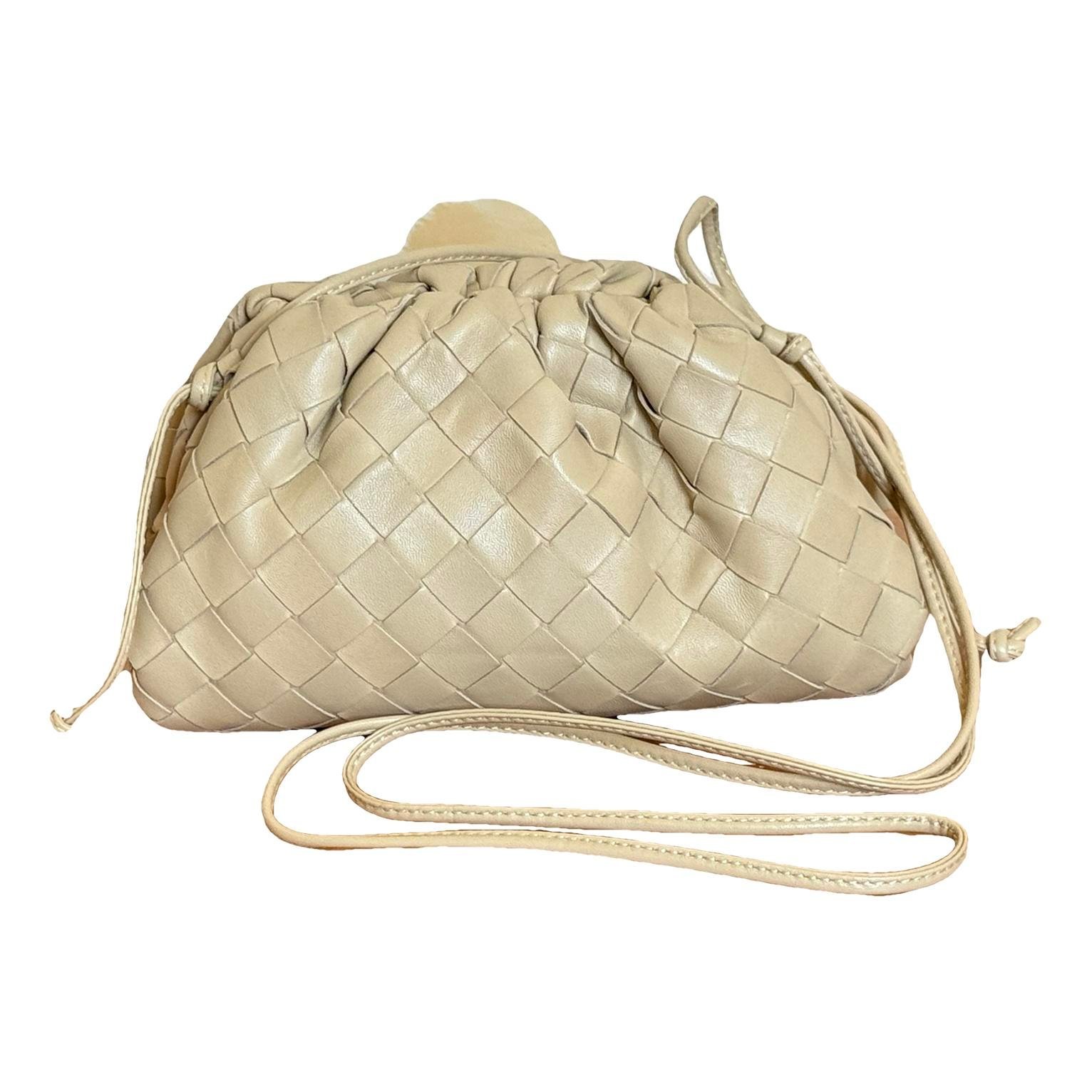 Pouch leather crossbody bag