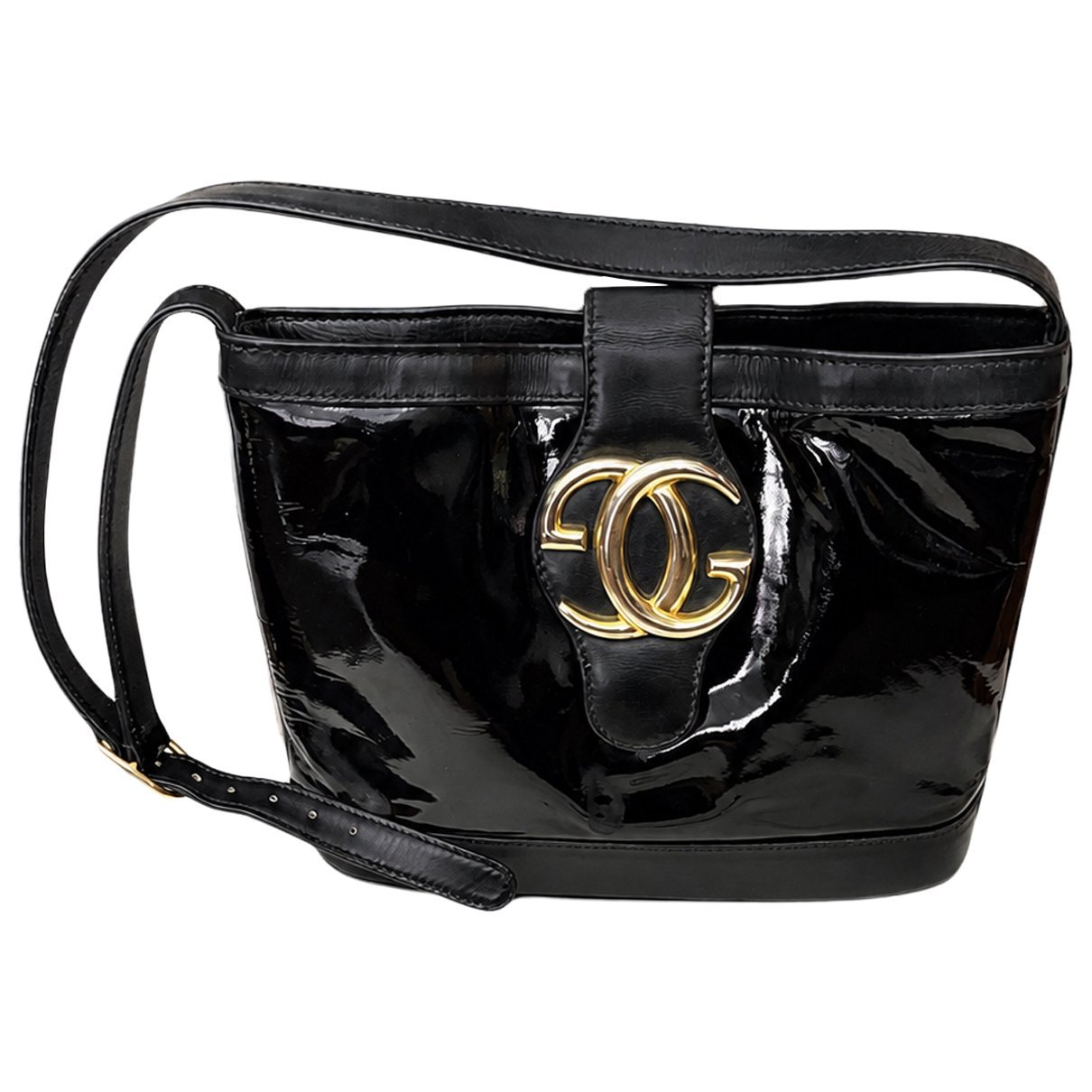 Patent leather handbag