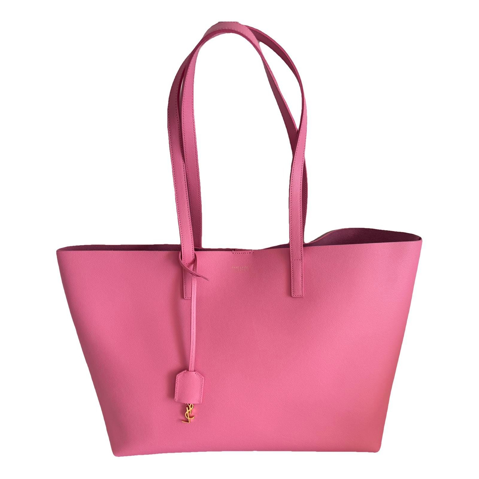 Shopping leather handbag