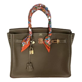 Hermes Birkin 35 Handbag Clemence Leather