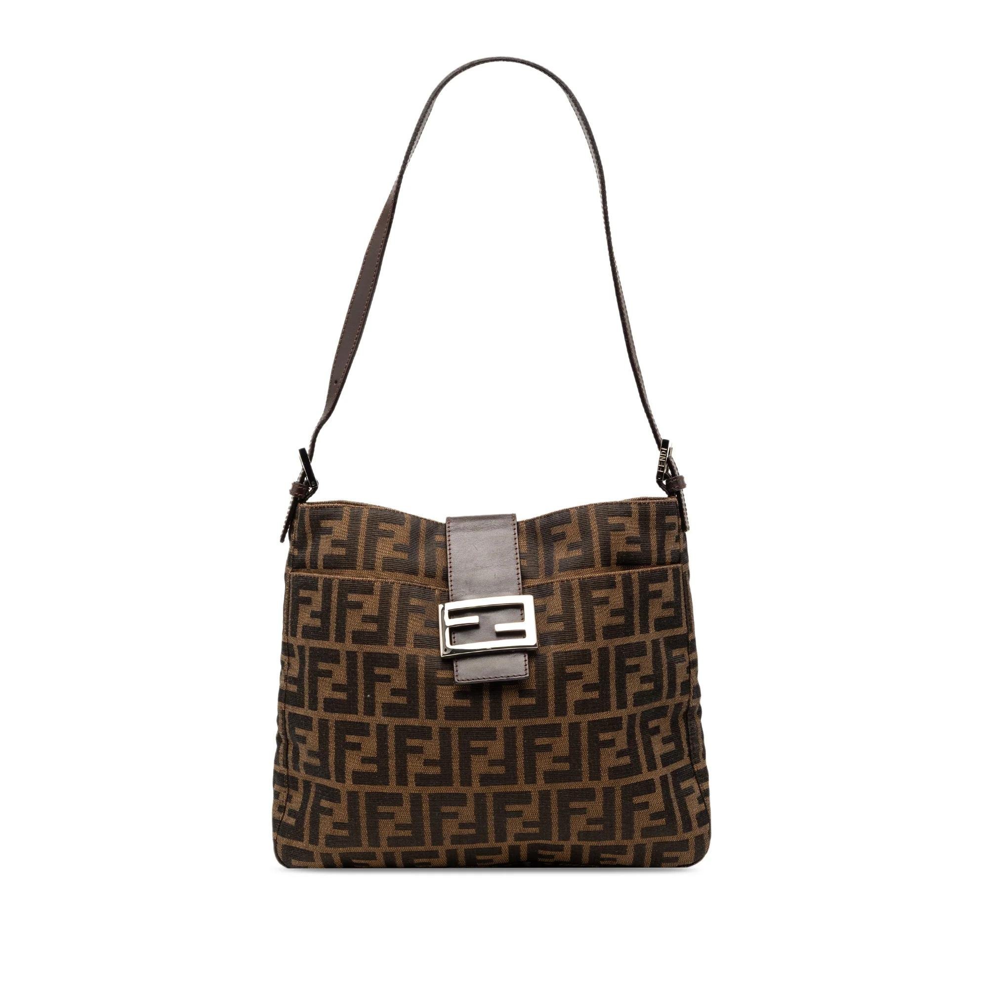 Pocket leather handbag