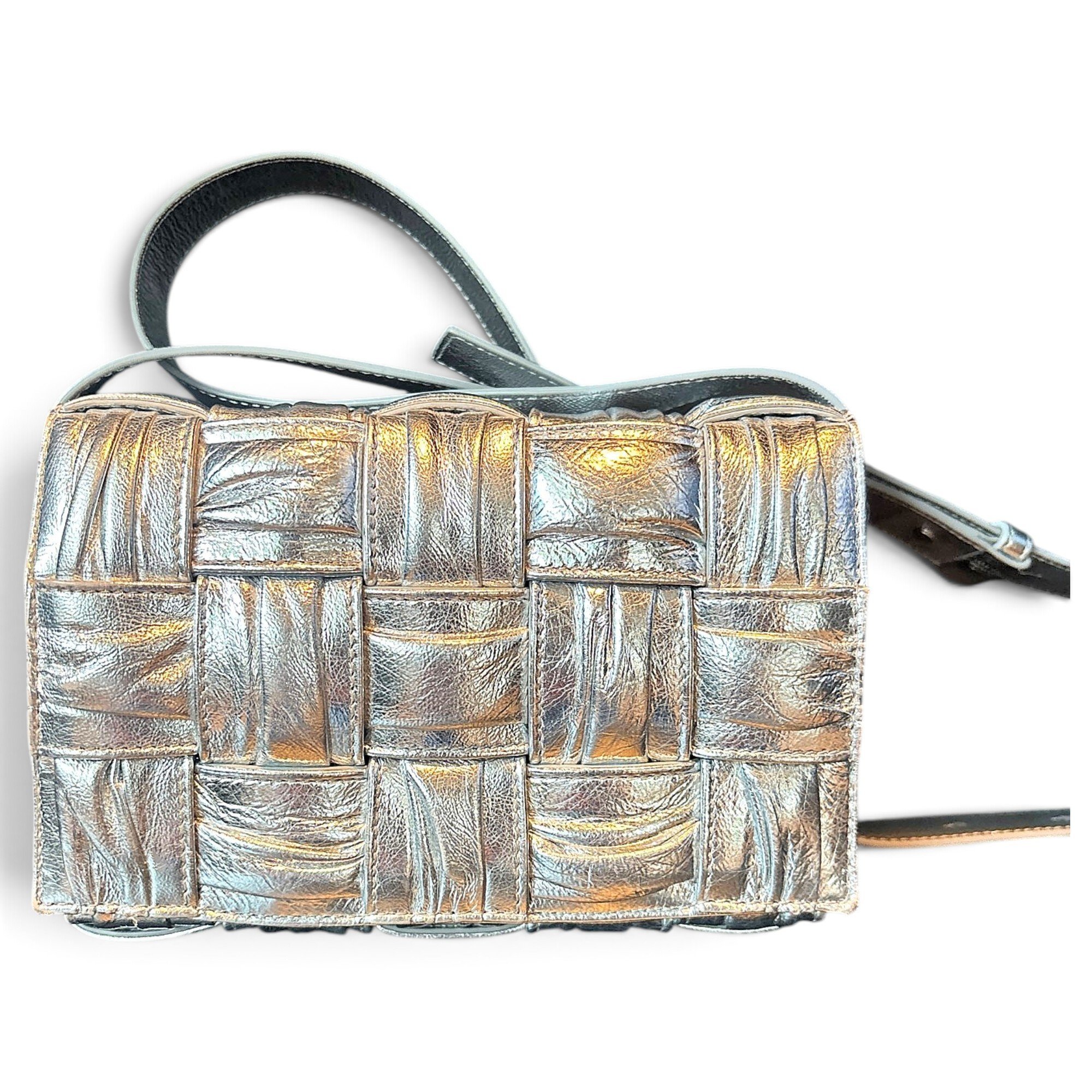 Cassette leather crossbody bag