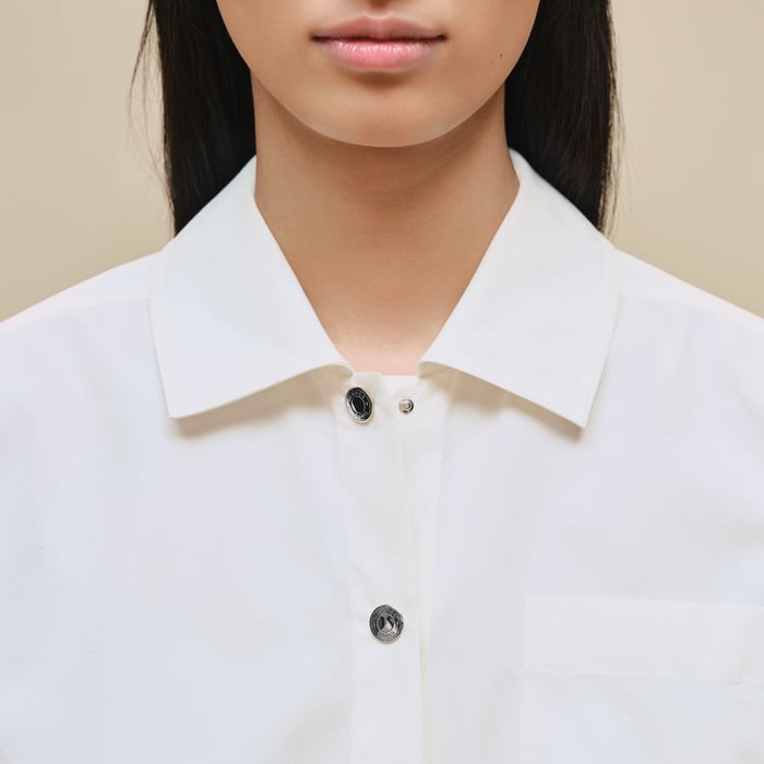 Blanc Cassé Sleeveless Drawstring Shirt