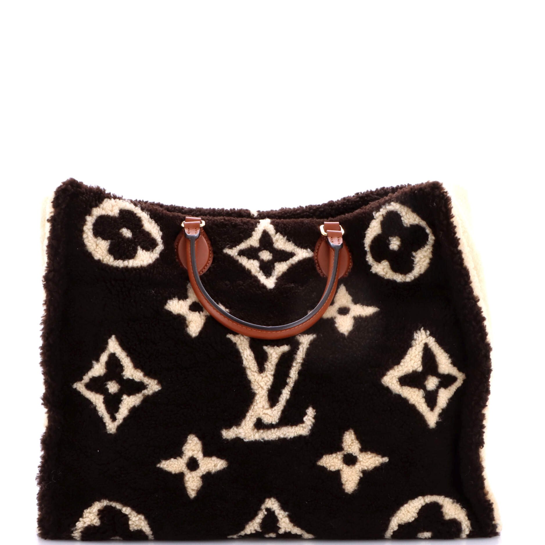 OnTheGo Tote Monogram Giant Teddy Fleece GM