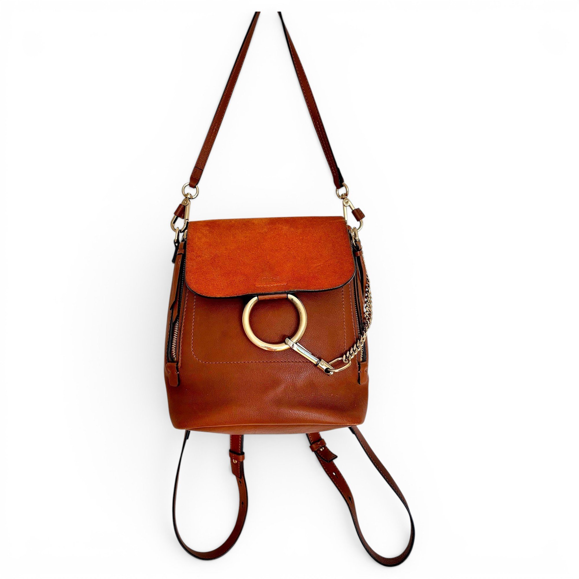 Faye leather backpack