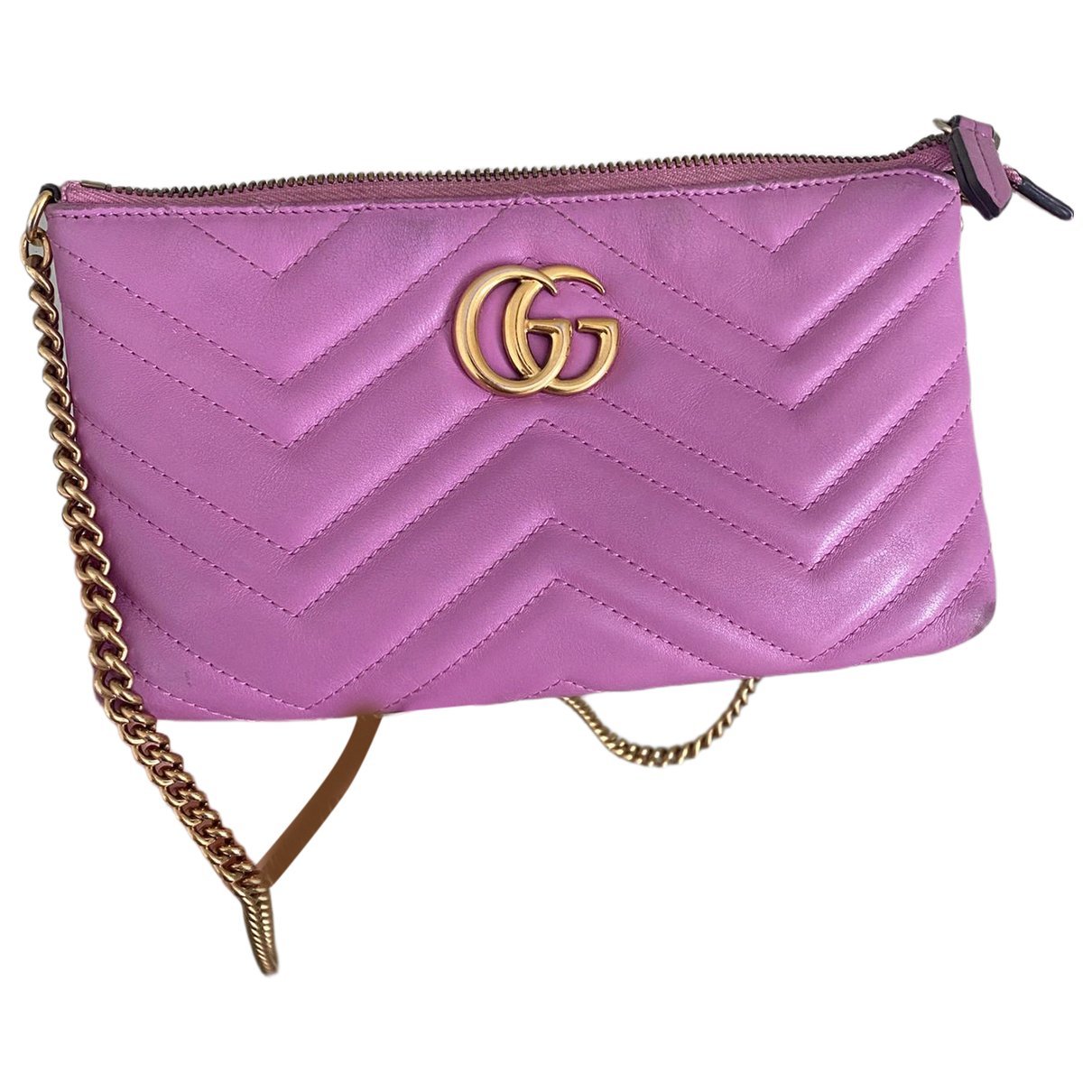 Leather clutch bag