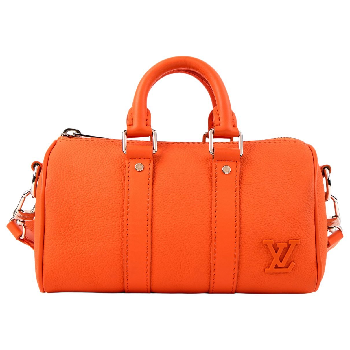 Keepall leather travel bag