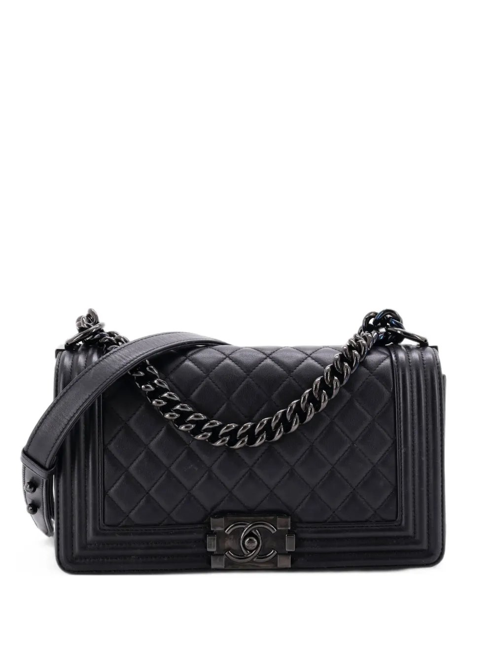 So Black Boy Flap Bag Quilted Lambskin Old Medium shoulder bag