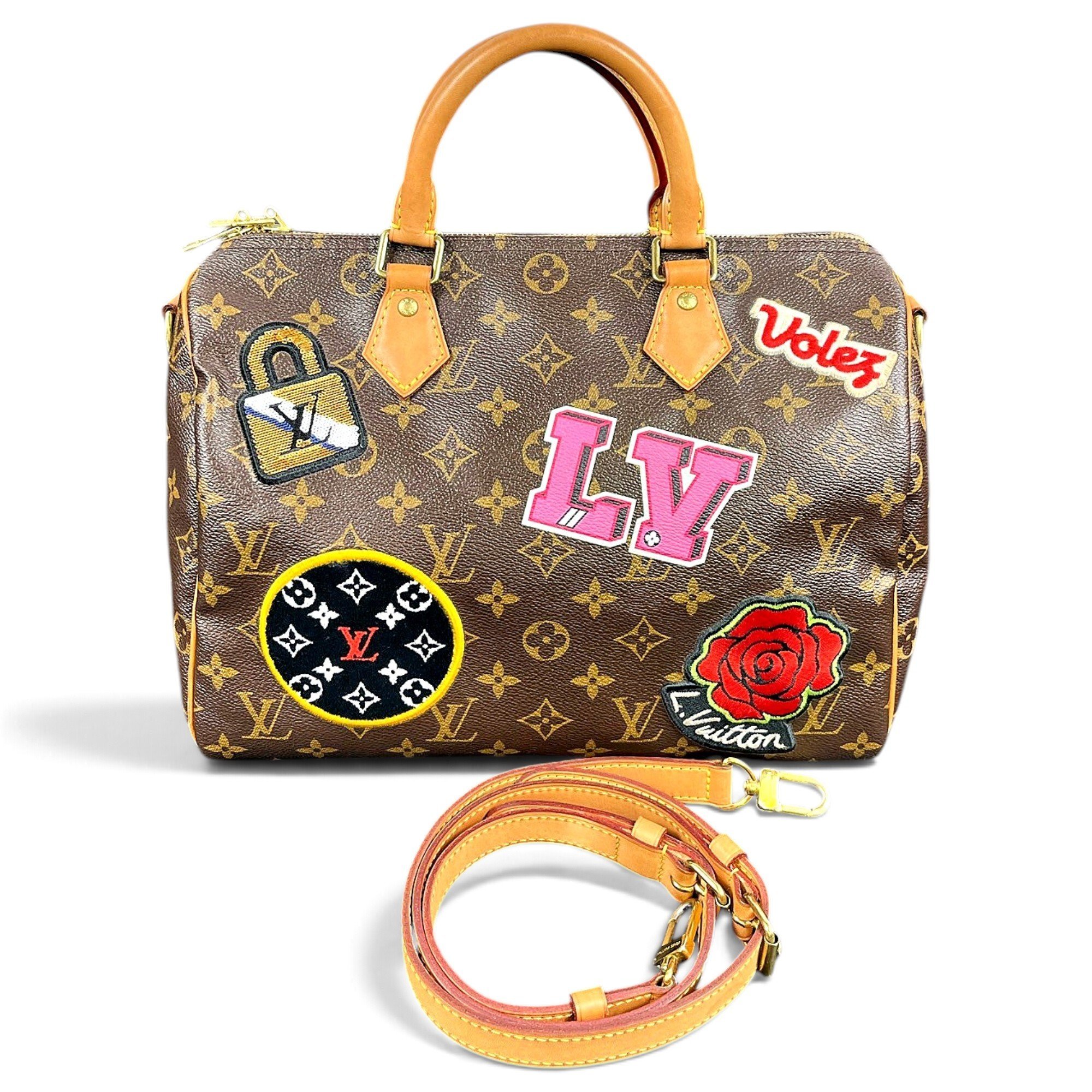 Speedy leather handbag