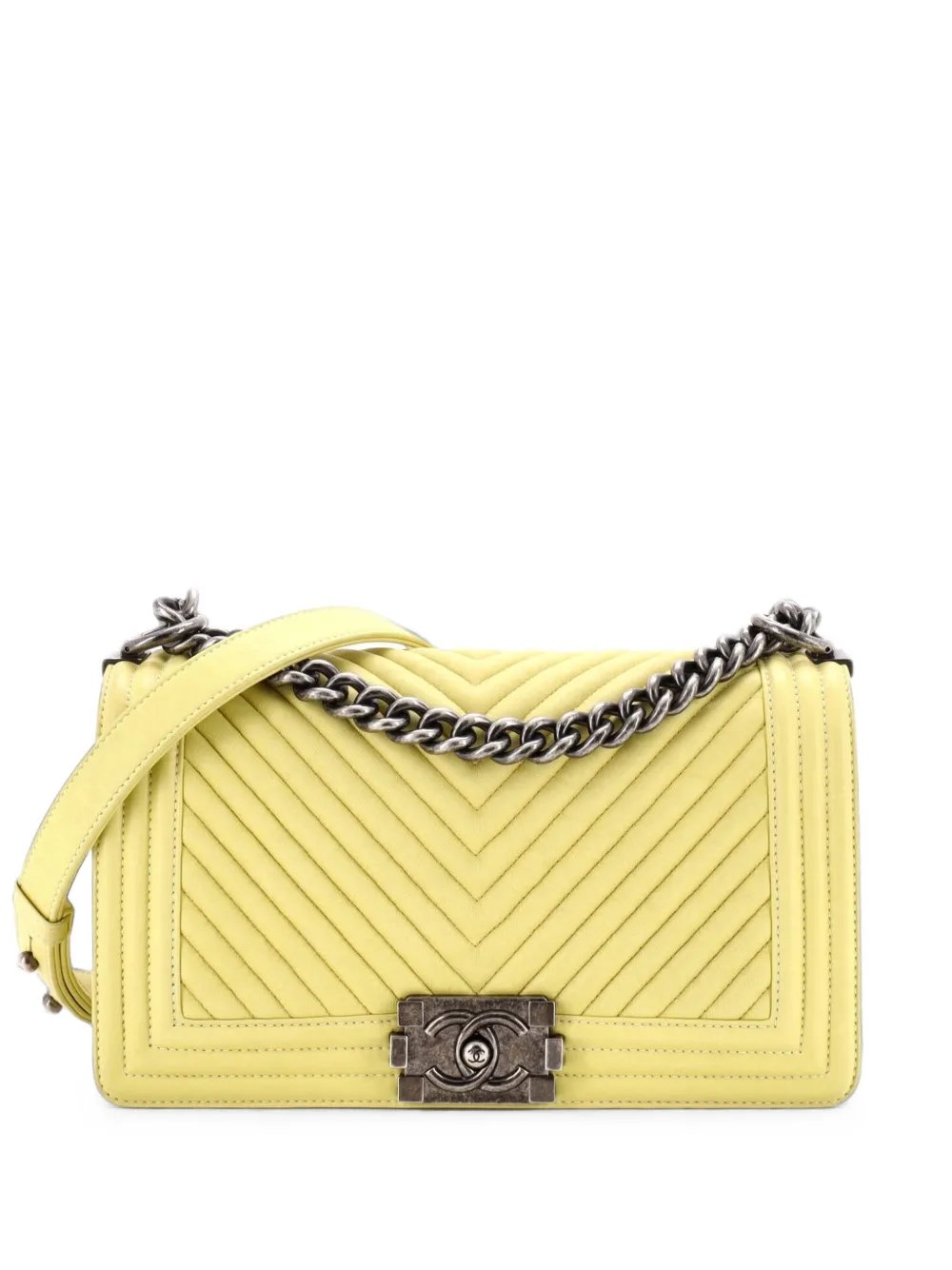 Boy Flap Bag Chevron Wrinkled Lambskin Old Medium shoulder bag