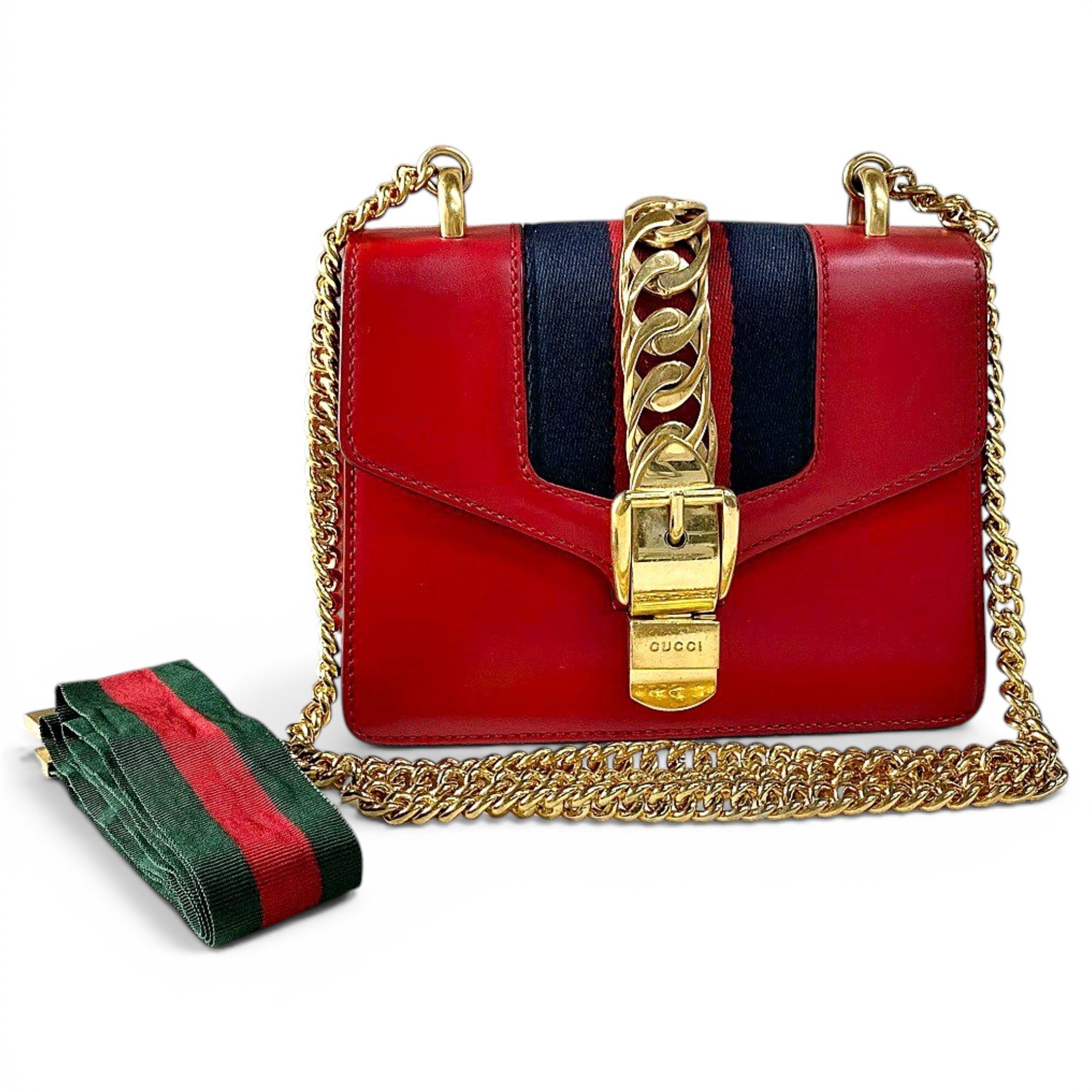 Sylvie Flap Chain leather handbag