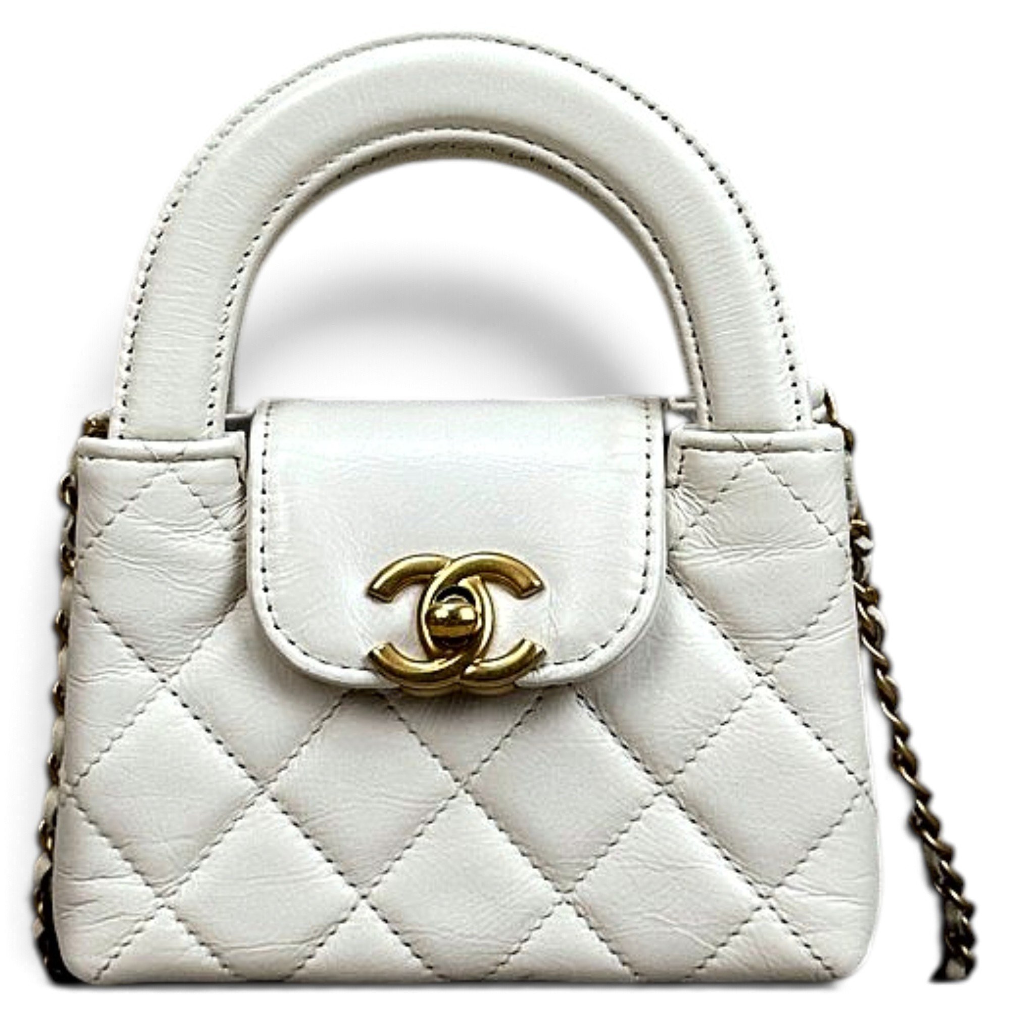 Trendy CC Top Handle leather mini bag
